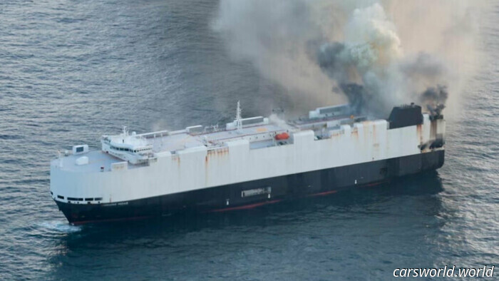 Car-Laden Ship Sinks Following Mysterious Fire Off the Coast of Alaska | Carscoops